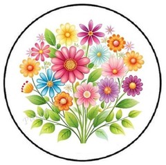 FLOWERS ENVELOPE SEALS LABELS STICKERS PARTY FAVORS