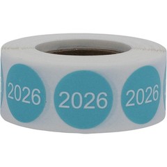 2026 Year Stickers – Teal Round Labels 0.75″ – 500 Pack for Office, Home & Organ