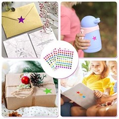 Star Stickers, 2520 PCS 0.6″ Foil Star Metallic Stickers, Star Stickers for