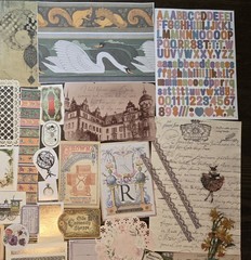 Junk Journal Kit Vintage Style Paper Stickers Tags Tickets Images Ephemera Craft