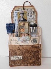 Junk Journal Add-on Inserts Envelope & Tag Set Vtg Style Tim Holtz Dolls Set E