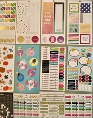 HUGE Lot of Happy Planner Stickers Over 140 Pages Of Stickers & 2 Binders
