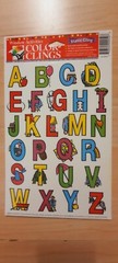 12 Sheets Color- Clings, Alphabet, Animal Clings, Stickers, 155 Clings, New