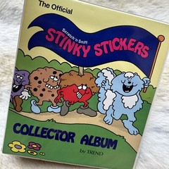 vintage Trend 80s Stinky sticker collector Album Binder Book 1983 & pages