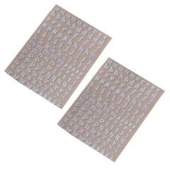 Metal Uppercase Letter Stickers 26 Letters Stickers Decoration A-Z Stickers