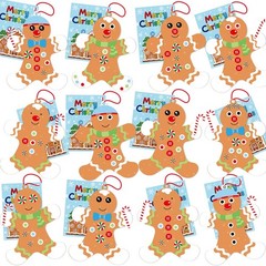 12 Gingerbread Man Craft Kit for Kids DIY Create Your Own Foam Gingerbread Ma…