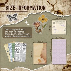 slapaflife 450 PCS Vintage Scrapbook Supplies Junk Journal Supplies, Scrapbook S