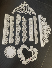 LRG Lot Metal Die Cuts Crafts Card Making Scrapbook Frames Borders
