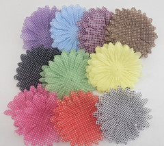 Spare Parts by The Paper Studio – Jumbo 4″ Flowers – Polka Dot Large Flower Jar