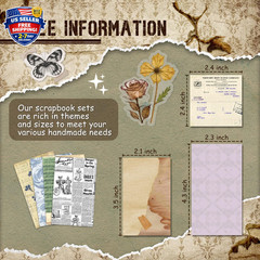 450 PCS Vintage Scrapbook Supplies Junk Journal Supplies, Scrapbook Supplies …