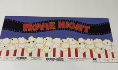 EK Success Scrapbook Title Over-all Movie Night Theater Family Fun EKOV/149 NEW