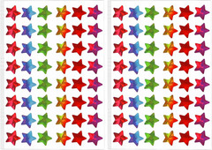 1800 PCS Gold Star Stickers, 30 Sheets Holographic Gold Star Sticker for Kids Re