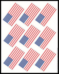 Stickers – American Flag USA – Any Occasion CL113