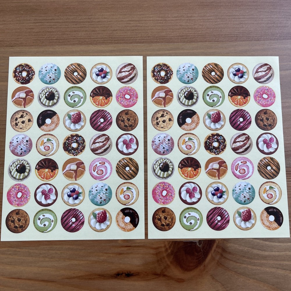 Donuts Small Stickers Cute Kawaii Sweets 70pcs