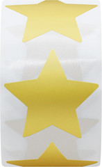 Gold Star Stickers for Kids Reward Metallic Foil Star Labels 1.5 Inch 500 Total