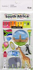 South Africa, 3D scrapbook stickers 4×7″ – Recollections 667757