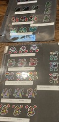 80’s Sticker Sample Pages Slicker Stickers Prisms Clowns Christmas Butterflies