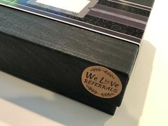 We Love Referrals(Kraft)/ Thank You for Your Order Stickers 500/Roll, Free Ship
