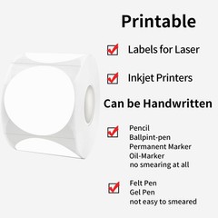 Self-Adhesive 1.5 Inch Blank Circle Stickers – Perfect for Yard Sales (500pcs)