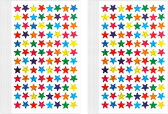 1800 PCS Gold Star Stickers, 30 Sheets Holographic Gold Star Sticker for Kids Re