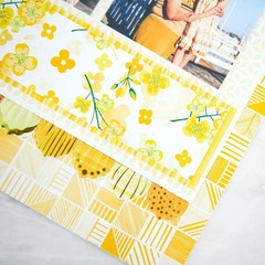 Creative Memories Botantical Burst Yellow Paper Pack (12/pk)