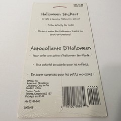 Vtg Happy Halloween Puppy Dogs Kitty Cats in Costume Stickers Stickey Doo Da