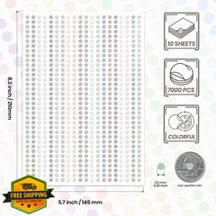 Meitaat 7000 1/4″ Dot Stickers Morandi