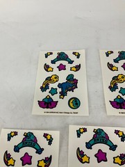 LOT OF 5 Vintage 1984 Morgan Mark 1 «I Love..» Scratch N Sniff Tattoo Stickers