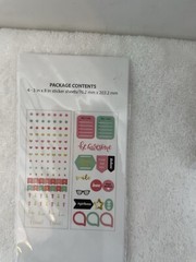 Pen+Gear Paper Lot Of 3 Pack 4-3″x8 Assorted Stickers Sheets #1