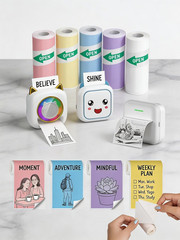 10 Pack Colorful DIY Sticker Paper for Kids, Non-Toxic Craft Supplies