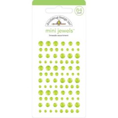 Crafts Doodlebug Mini Jewels Repeats Assorted Sizes Gems Bling Limeade Green