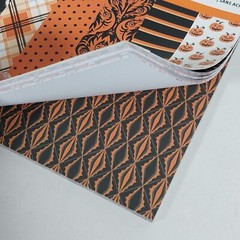 Halloween 6 Pk Craft Stickers Paper 8.5×11 Diecuts Scrapbooking Party Decor Lot