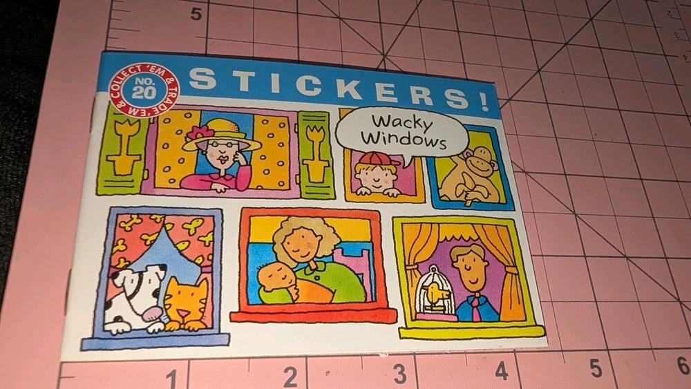 Vintage Stickers American Greetings Wacky Windows Sticker Time Fun & Games New