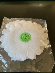 CLOTH FLOWERS WITH GREEN CLOTH CENTER 4” x 4” – 10PCS