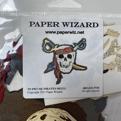 Paper Wizard PIRATES SKULL Die Cut Kit Scrapbooking Assembly Required 2011