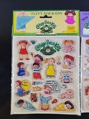 Vintage Cabbage Patch Puffy Stickers 1983 Styles 2 And 5 Sealed
