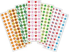 SHAPES ETC. Holiday Incentive Sticker Set 7 Sheets/288 Stickers Per Sheet Cla…