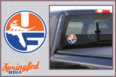 Florida Gators CLASSIC PELL SHIELD LOGO Vinyl Decal UF Sticker Car Truck window