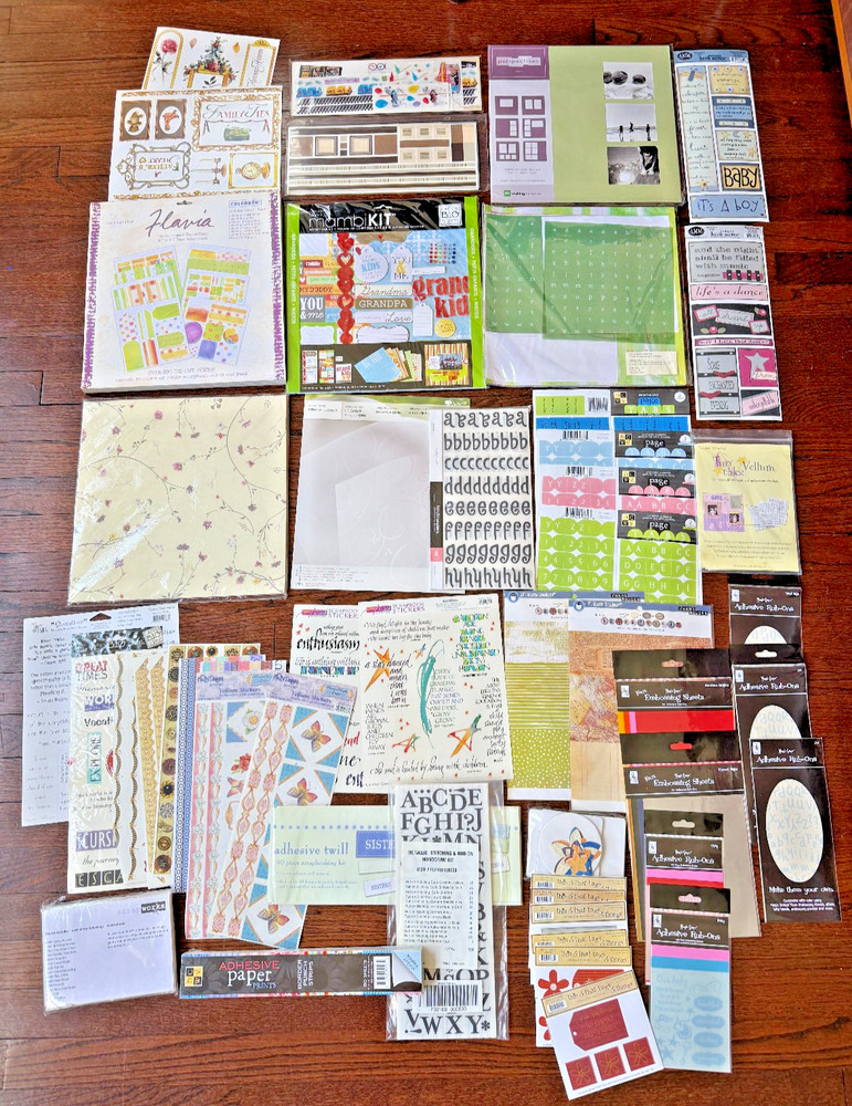 10 lbs Scrapbook Kits – Creative Making Memories Minds Eye Paper Sticker Packs