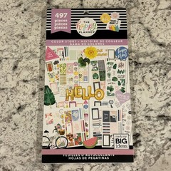 NEW Happy Planner Sticker Book – Color Story 497 Pieces 🚲🍉🌴🌼💐🦢