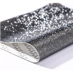 Bling Crystal Rhinestone Sheets Self Adhesive, Glitter Gem Sheet for DIY Craft,