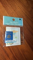 RARE Jolees Mini PASSPORT Money Maps Vacation International Travel 3D Scrapbook