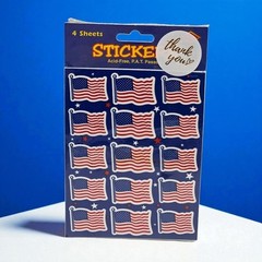 Patriotic Vintage Sticker Lot K&Company 4th of July 1998 American Flag Old Glory