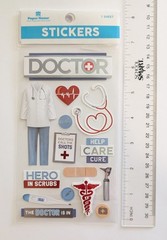 Doctor Medical Hospital Scrapbooking Stickers by Paper House