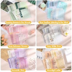 Sublaga 6 Sheets Textured Scrapbook Paper & Mesh Fabric Set – 156 Sheets