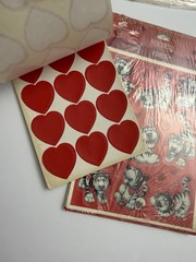 Vintage Hallmark Candy Conversation Hearts Lips Valentines Day Lot – 34 Sheets