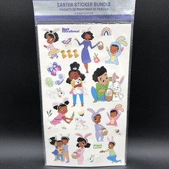 Black Paper Party Easter Stickers 32 Sheets Chocolate Bunny Kids Bundle 4 Packs