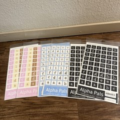 HUGE NEW LOT of 21 Letter & number scrapbooking stickers
