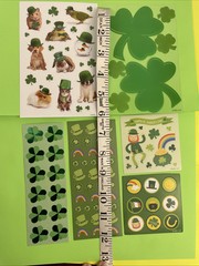 🍀 72 + SHAMROCK CLOVER ST PATRICK’S DAY STICKERS & Decals Green Irish Luck 🍀