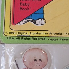 2 Cabbage Patch Kids Puffy Stickers Vintage 1983 Dolls Baby Crafts Scrapbooking